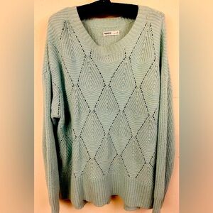 Sonoma Sweater Women's XL mint green Heather Pullover Round Neck Solid - $20
